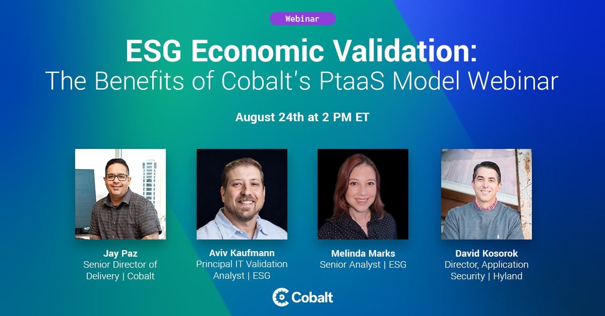 The Benefits of Cobalt's PtaaS Model Webinar cover image 