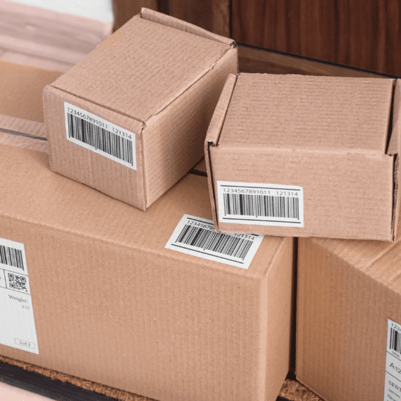 A collection of brown cardboard packages