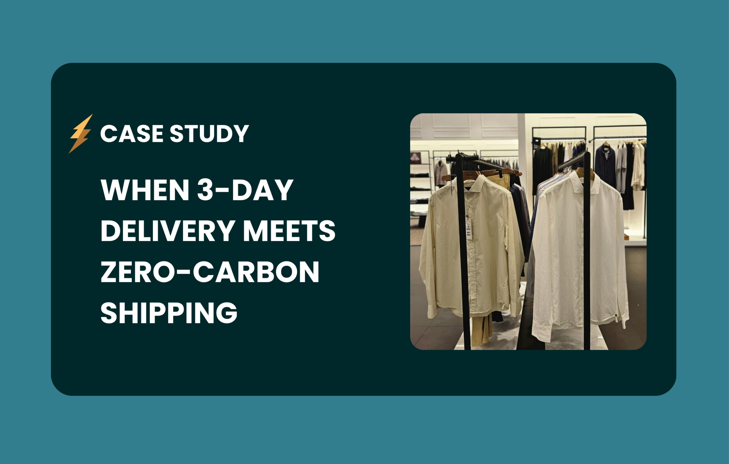 Sustainable fashion delivery case study