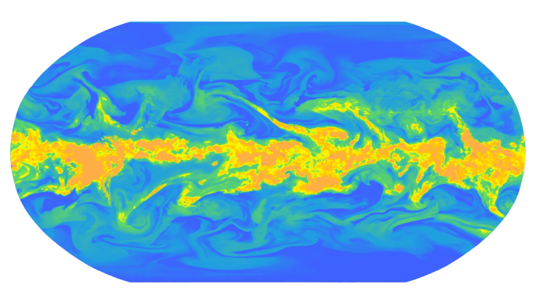 global map of weather patterns