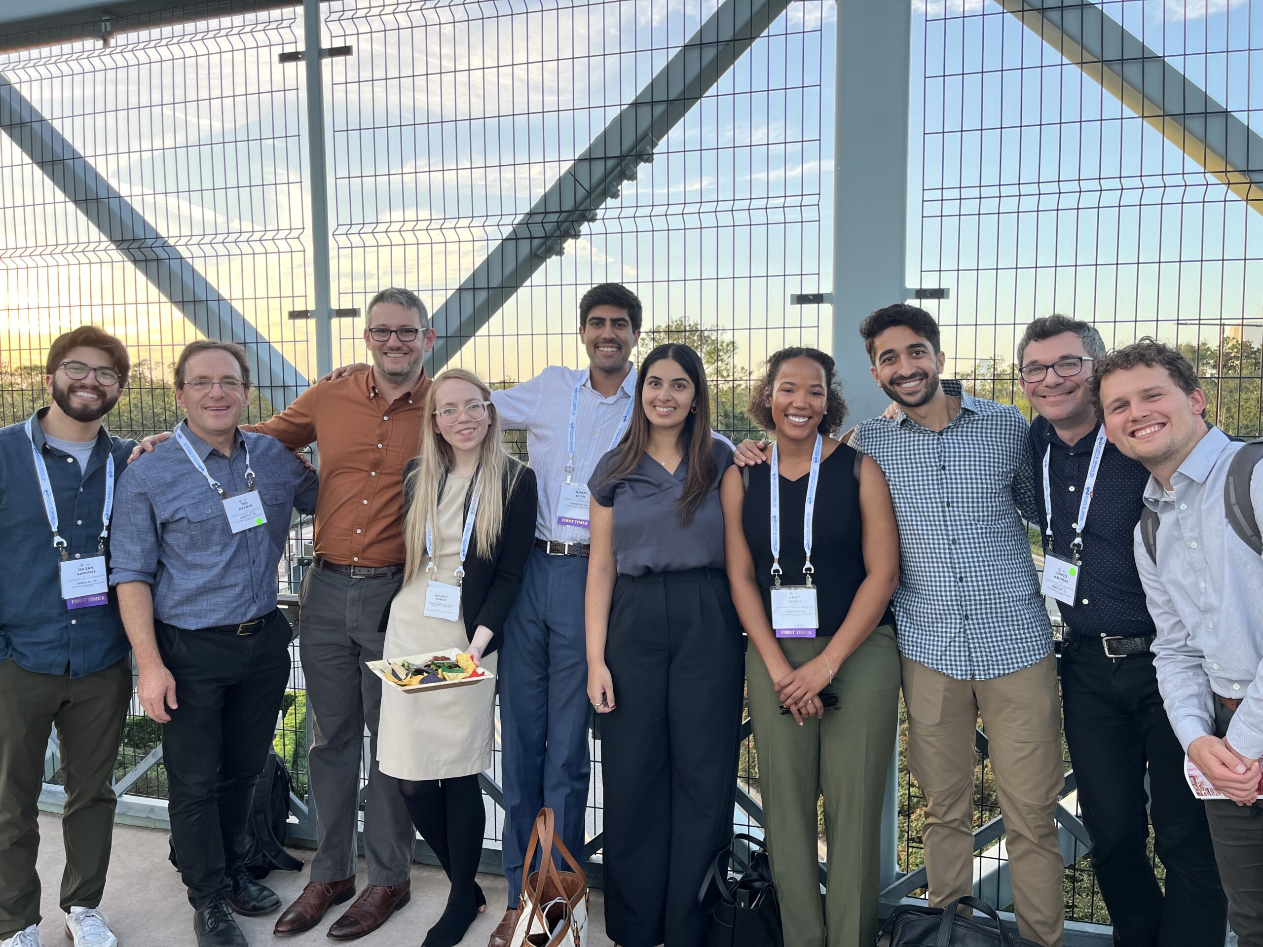 C-3PO student leaders and supervisors attending the Consumer Rights Litigation Conference in Orlando this fall. Pictured are Julian Sanghvi ’26, Ted Mermin (Executive Director of the Center) ’96, Ezra Berger ’26, Kat Zobeck (University of Montana Blewett School of Law) ’25, Adam Dean ’26, Niyati Narang ’26, Abby Smith ’26, Areya Behrouzian ’26, David Nahmias (Legal Director of the Center) ’18, and Curt Baker ’26.